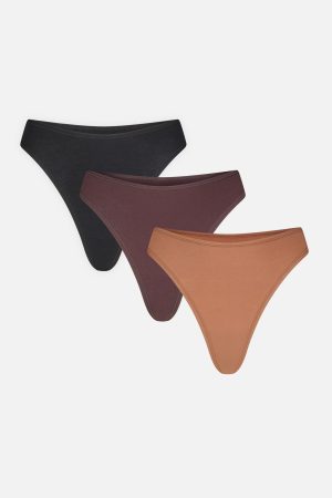 Cloud Cotton Thong in Deep (Pack)